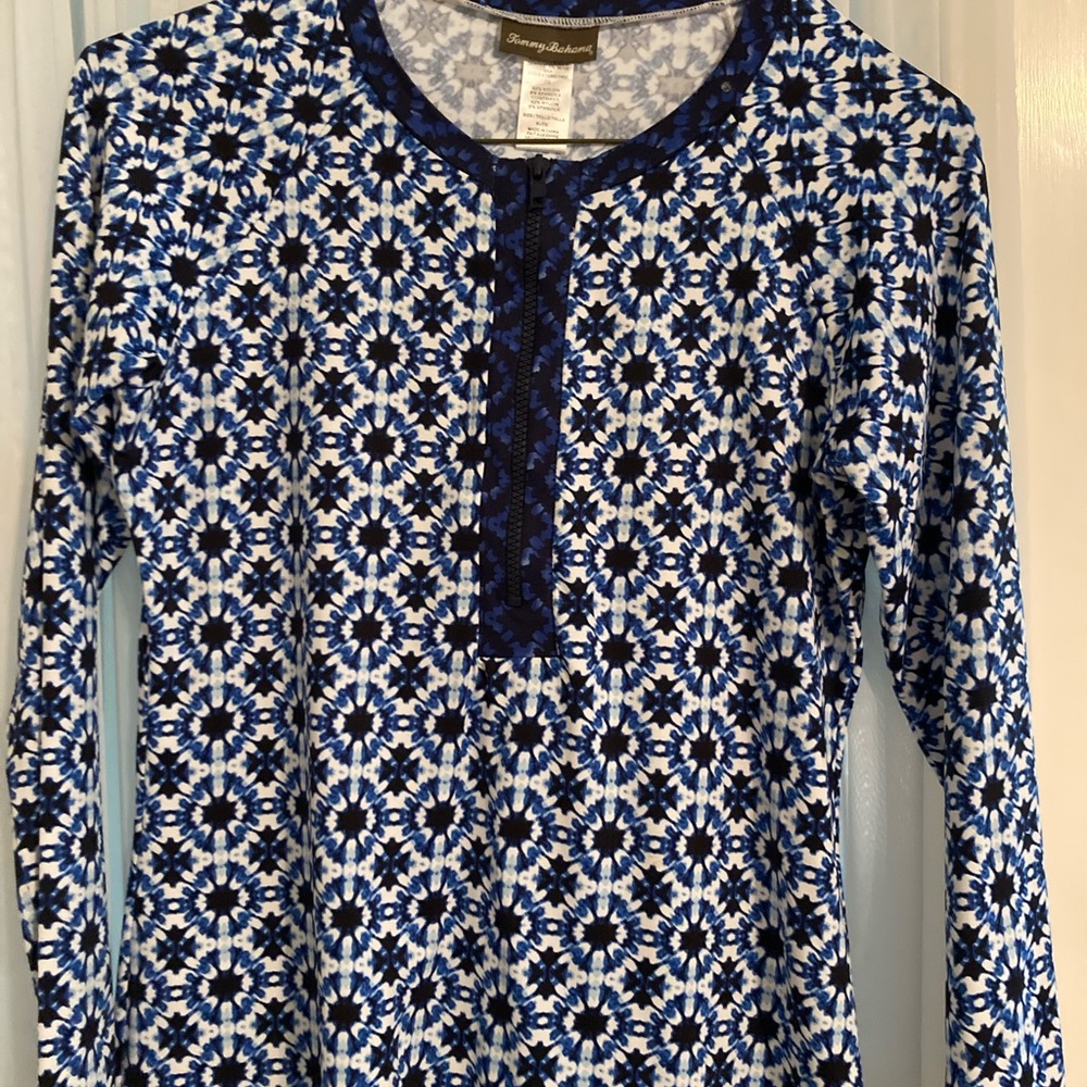 Tommy  Bahama 1/4 zip sun shirt